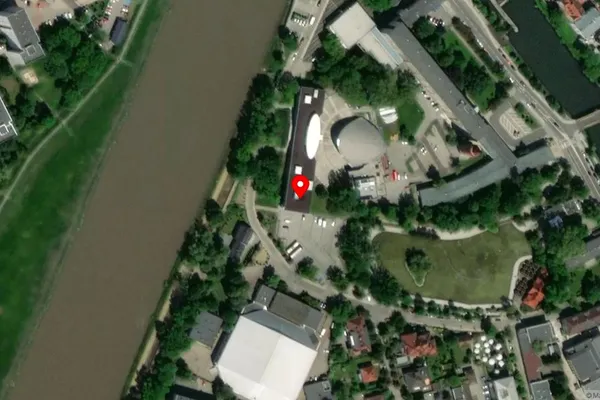 Widok z lotu ptaka: Muzeum Polskiej Piosenki w Opolu