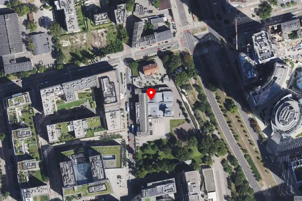 Widok z lotu ptaka: Muzeum Powstania Warszawskiego