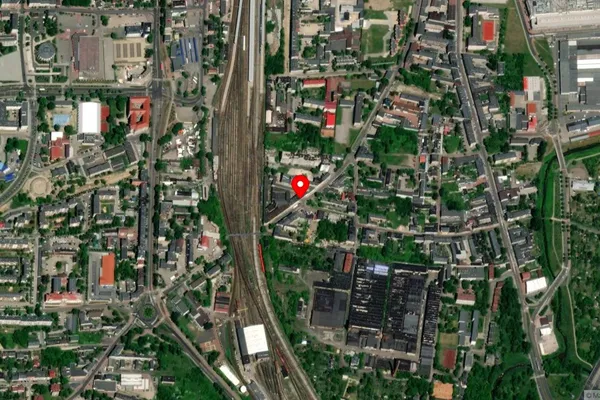 Widok z lotu ptaka: Muzeum Przemysłu Zapałczanego w Częstochowie