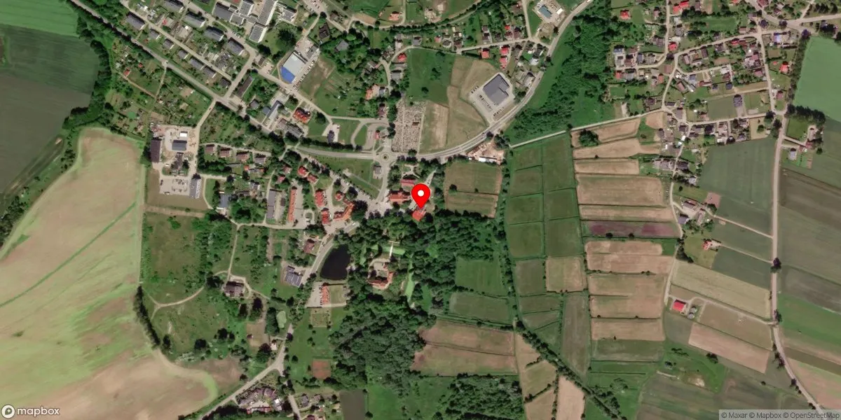 Satelitarny widok na Muzeum Regionalne w Krokowej