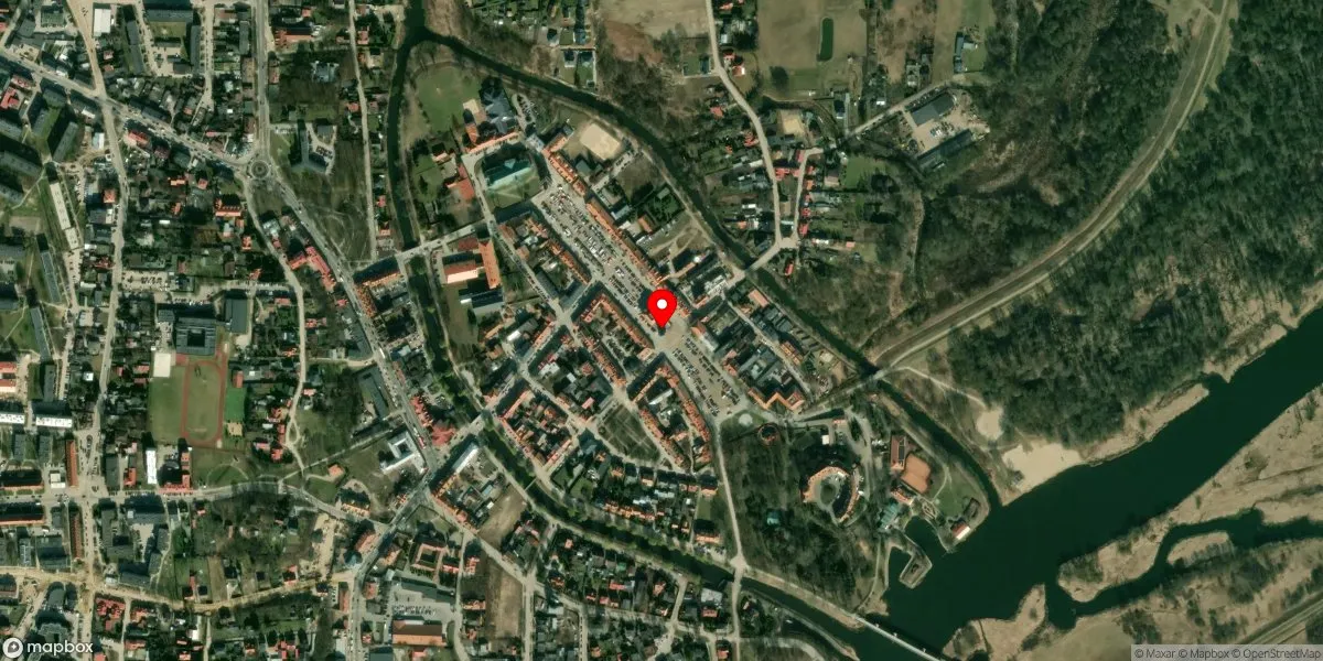 Satelitarny widok na Muzeum Regionalne w Pułtusku