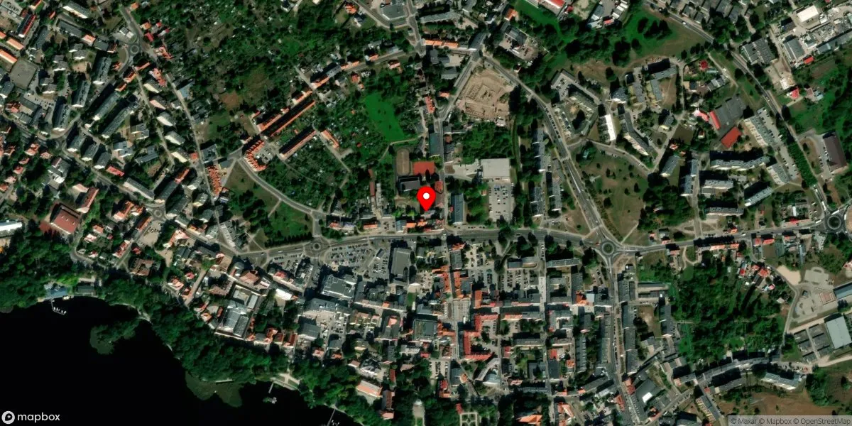 Satelitarny widok na Muzeum Regionalne w Szczecinku