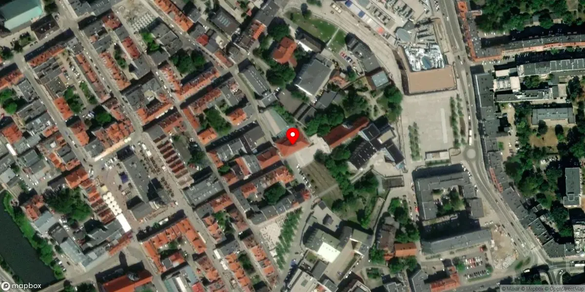 Satelitarny widok na Muzeum Śląska Opolskiego w Opolu