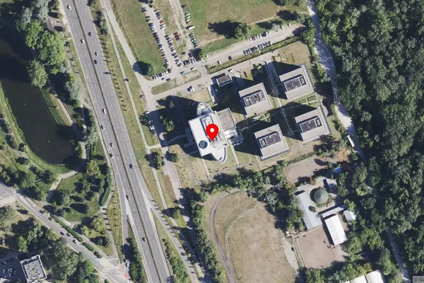 Widok z lotu ptaka: Muzeum Sportu i Turystyki w Warszawie