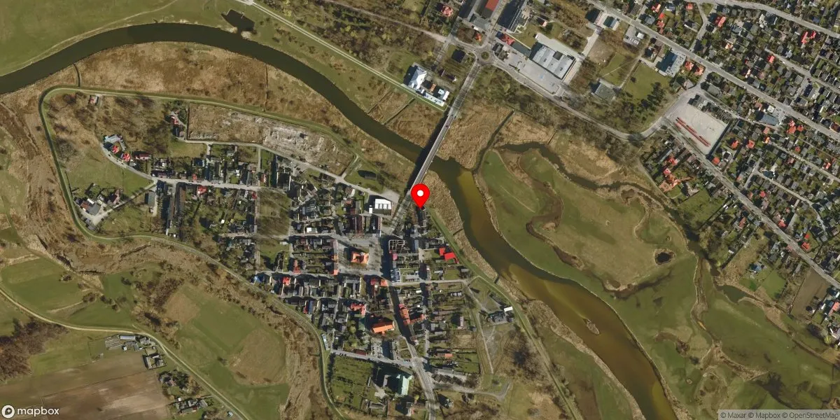 Satelitarny widok na Muzeum Technik Ceramicznych w Kole