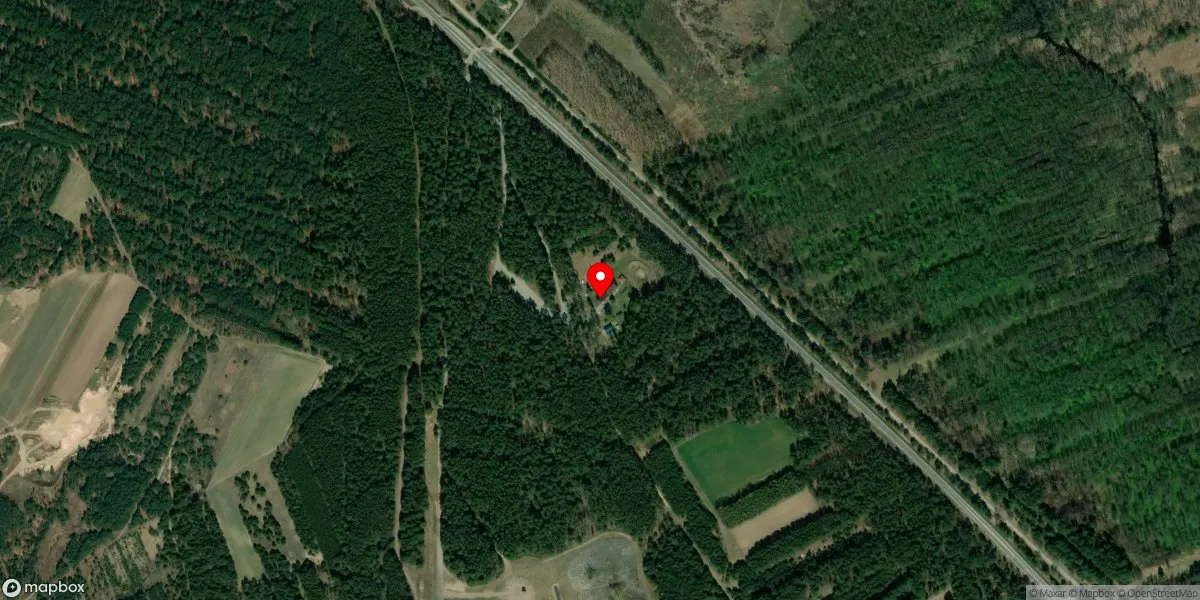 Satelitarny widok na Muzeum Treblinka. Niemiecki nazistowski obóz zagłady i obóz pracy (1941-1944)
