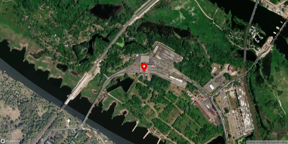 Satelitarny widok na Muzeum Twierdzy Kostrzyn nad Odrą