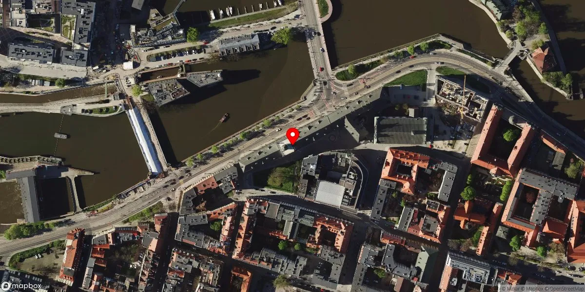 Satelitarny widok na Muzeum Uniwersytetu Wrocławskiego we Wrocławiu