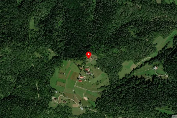 Widok z lotu ptaka: Muzeum w Ochotnicy Górnej - Skansen Studzionki