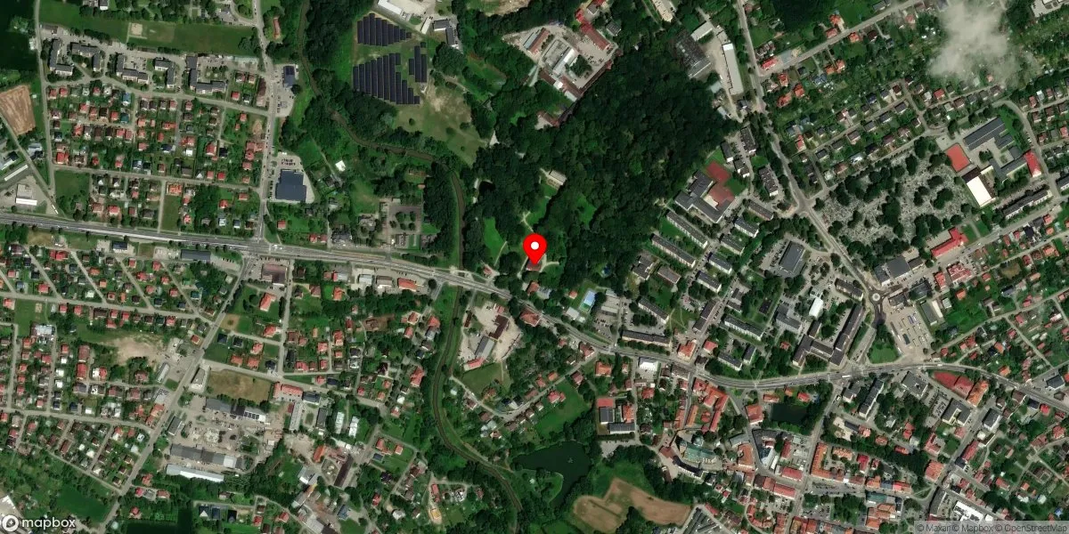 Satelitarny widok na Muzeum w Przeworsku - Zespół Pałacowo-Parkowy