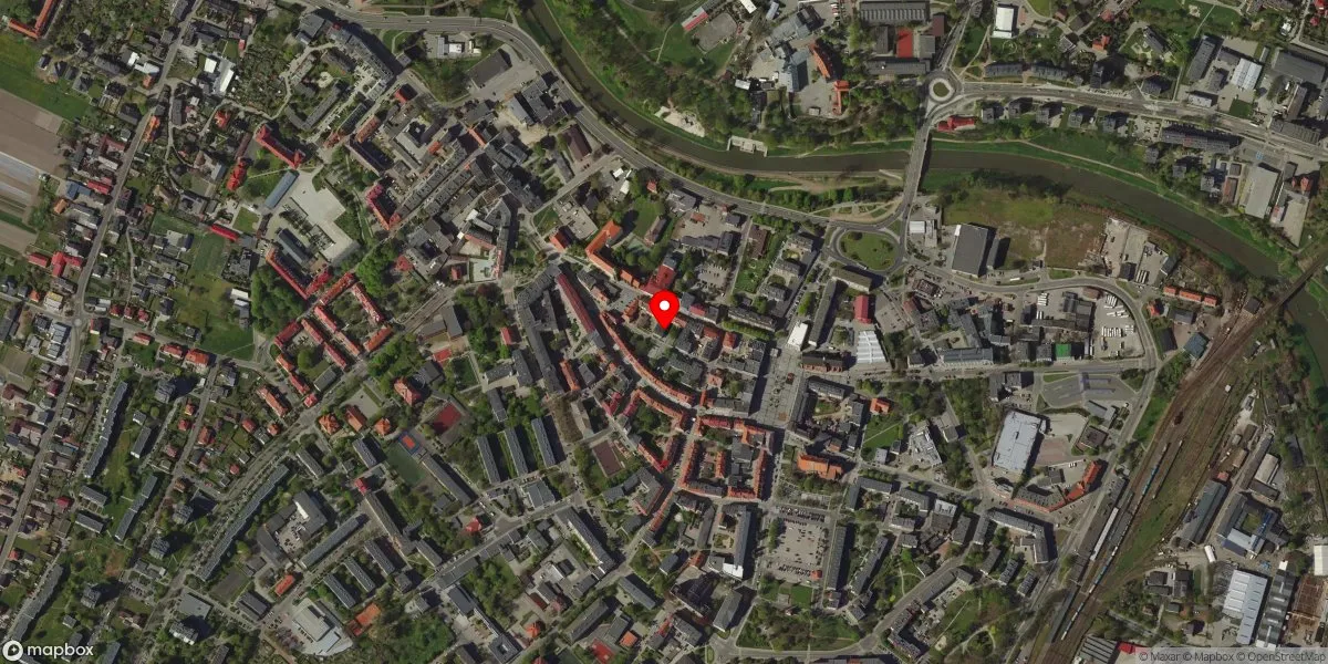 Satelitarny widok na Muzeum w Raciborzu