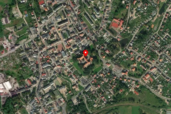 Widok z lotu ptaka: Muzeum Zachodniokaszubskie w Bytowie