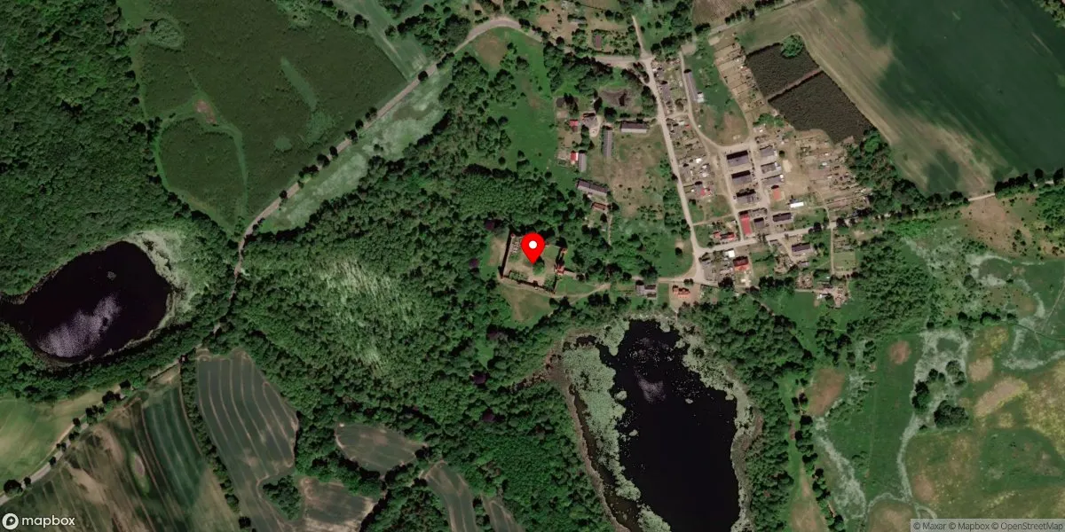 Satelitarny widok na Muzeum Zamek Szymbark