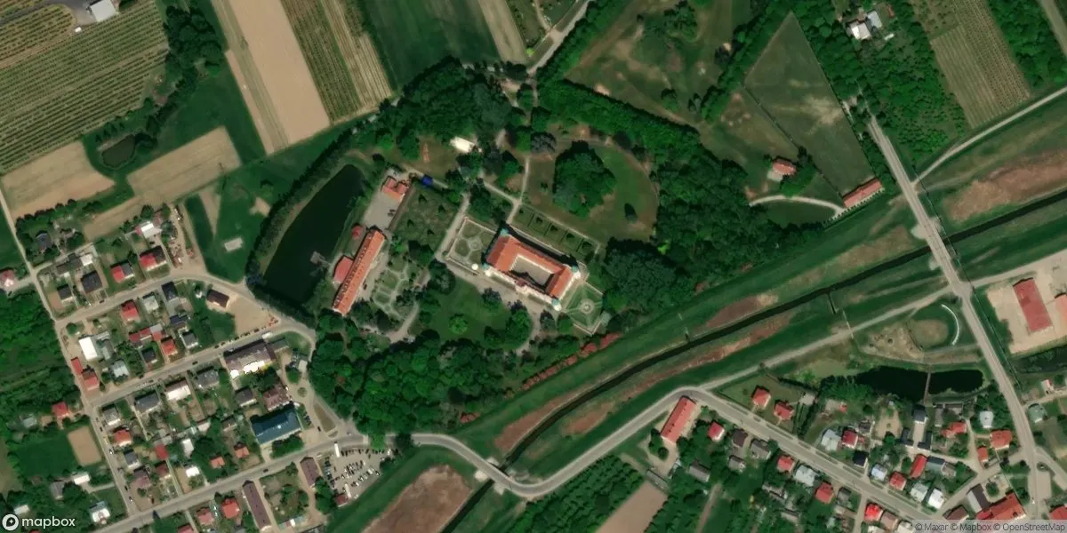 Satelitarny widok na Muzeum-Zamek w Baranowie Sandomierskim