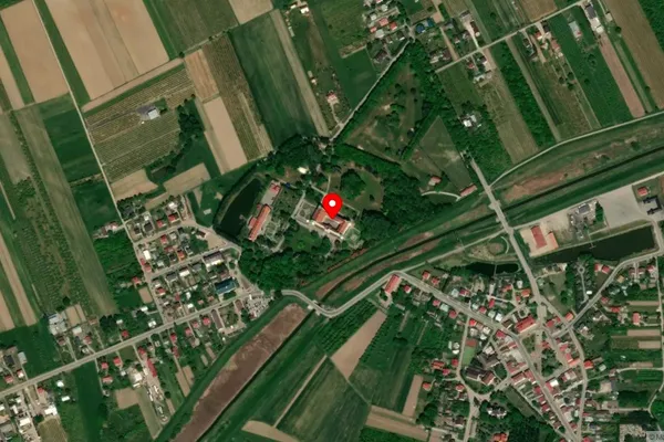Widok z lotu ptaka: Muzeum-Zamek w Baranowie Sandomierskim