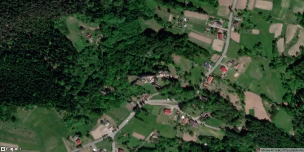Satelitarny widok na Muzeum Zamkowe Kamieniec