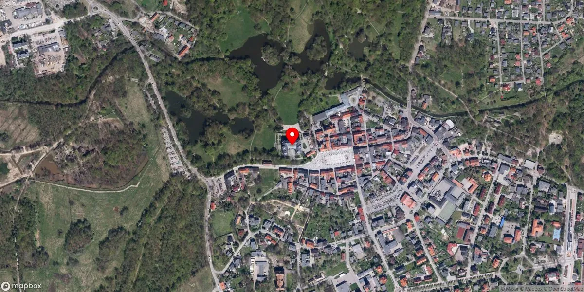 Satelitarny widok na Muzeum Zamkowe w Pszczynie