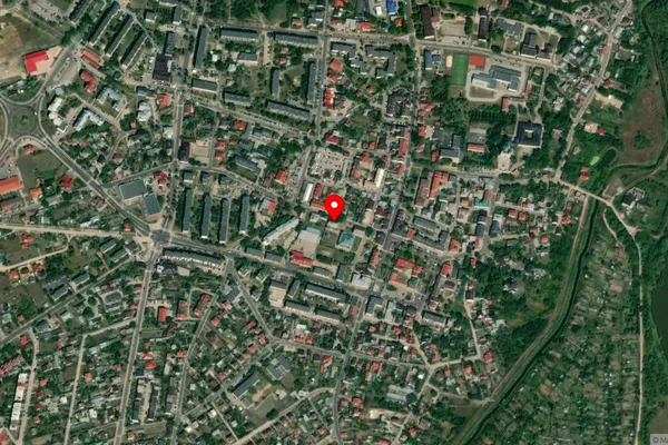 Widok z lotu ptaka: Muzeum - Zespół Synagogalny we Włodawie