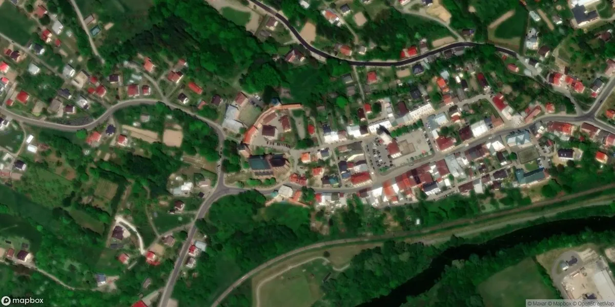 Satelitarny widok na Muzeum Ziemi Bieckiej
