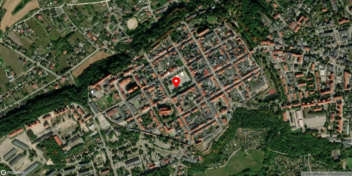 Satelitarny widok na Muzeum Ziemi Chełmińskiej w Chełmnie
