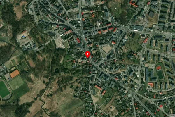 Widok z lotu ptaka: Muzeum Ziemi Dobrzyńskiej w Rypinie
