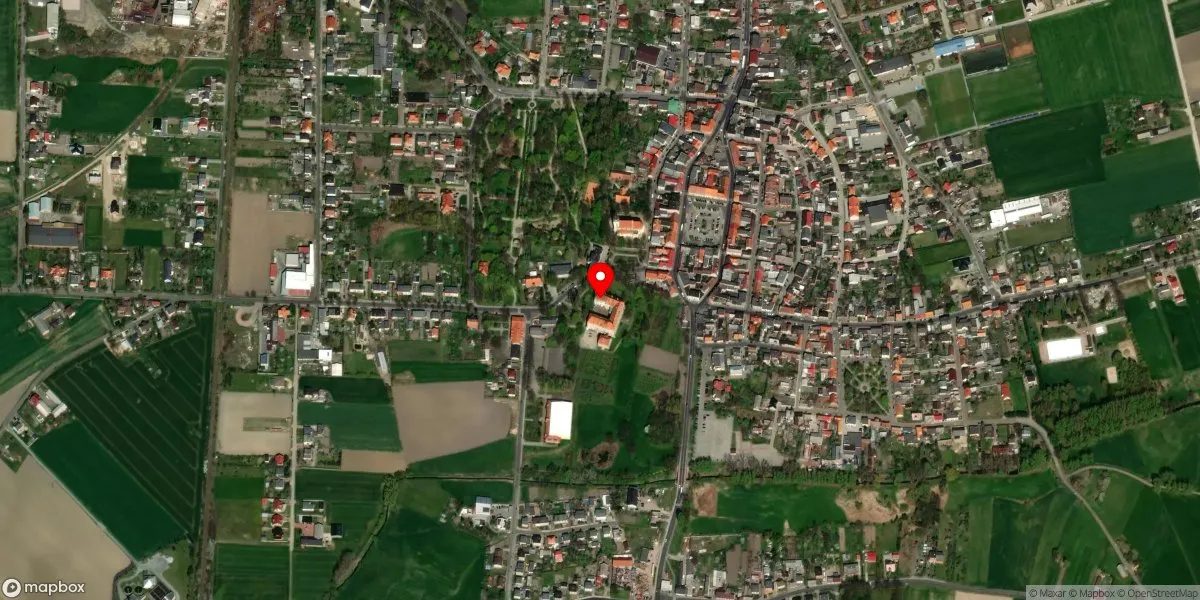 Satelitarny widok na Muzeum Ziemi Koźmińskiej w Koźminie Wielkopolskim
