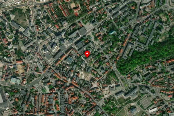 Widok z lotu ptaka: Muzeum Ziemi Lubuskiej w Zielonej Górze