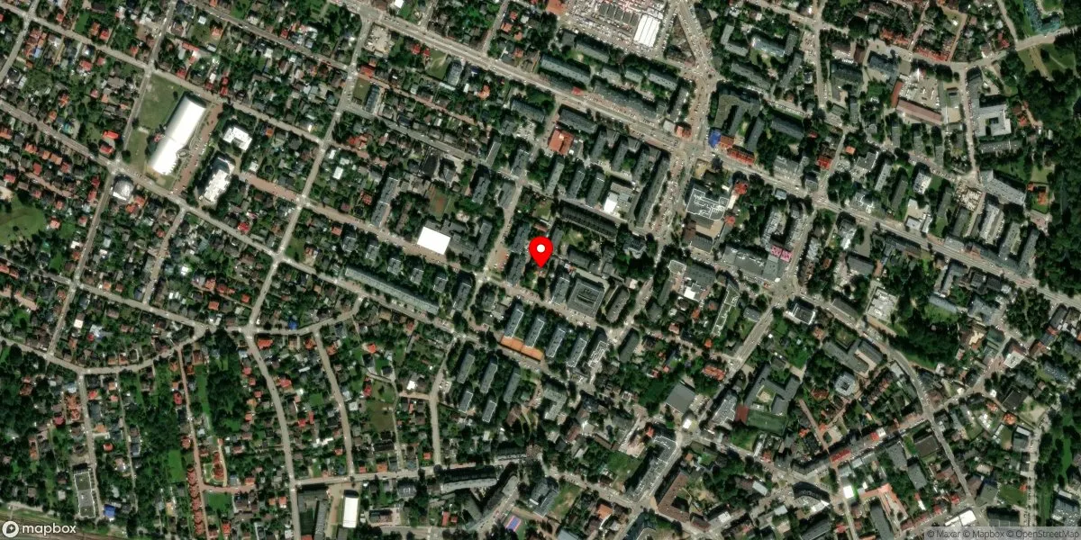 Satelitarny widok na Muzeum Ziemi Mińskiej w Mińsku Mazowieckim