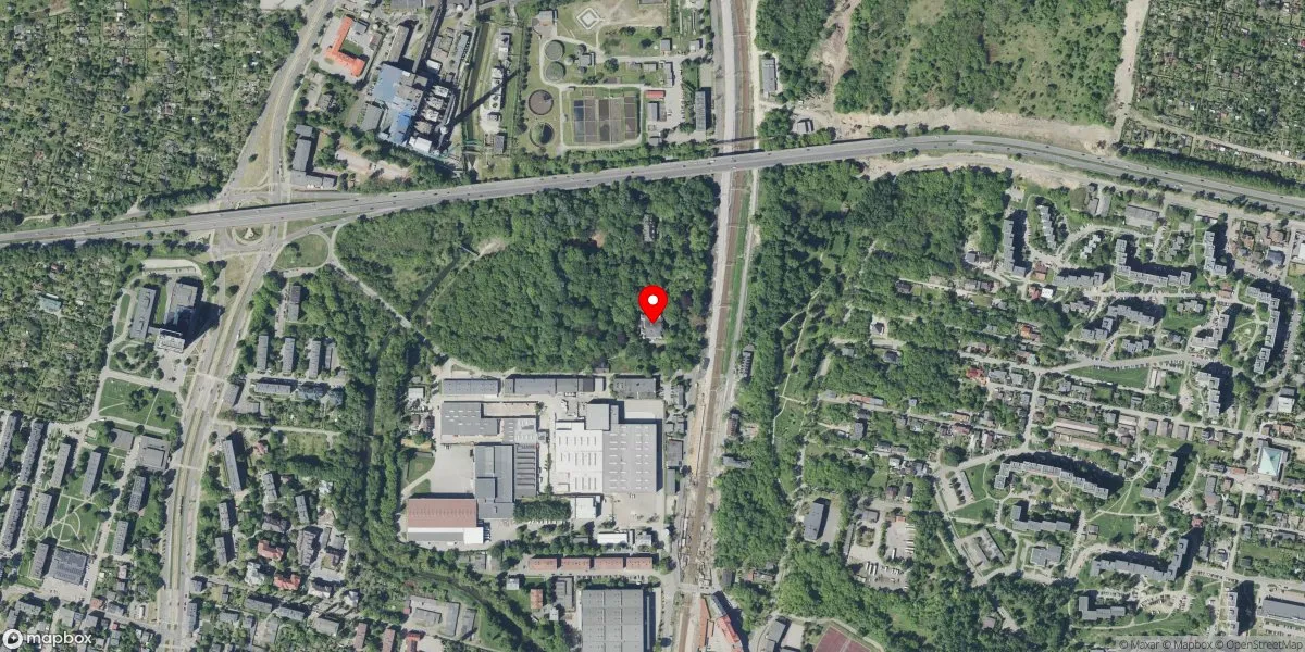 Satelitarny widok na Pałac Schoena Muzeum w Sosnowcu