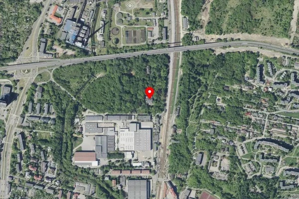 Widok z lotu ptaka: Pałac Schoena Muzeum w Sosnowcu