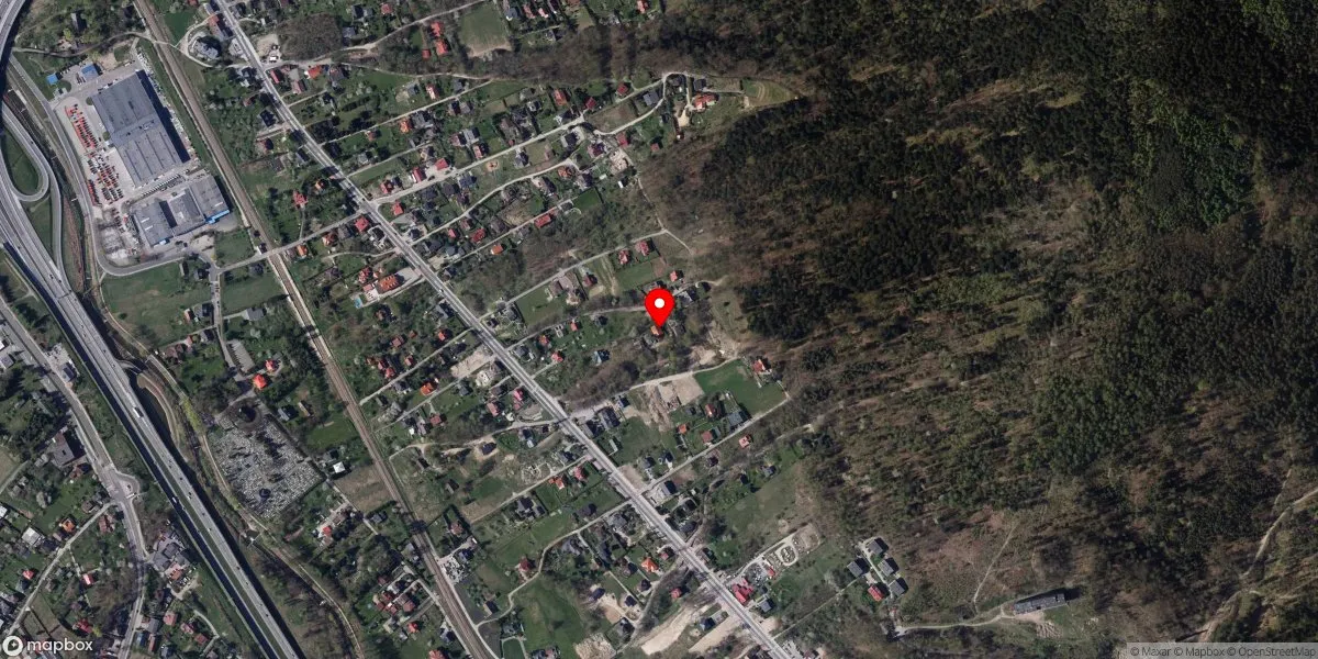 Satelitarny widok na Prywatne Muzeum Broni Pancernej i Militariów im. Franciszka Bier w Bielsku-Białej