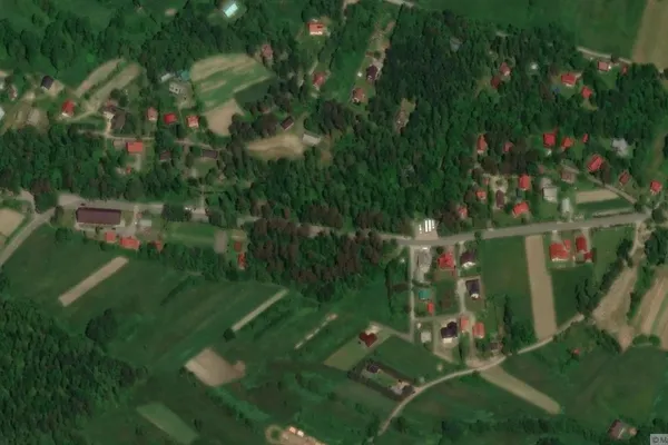 Widok z lotu ptaka: Skansen w Sidzinie-Muzeum Kultury Ludowej